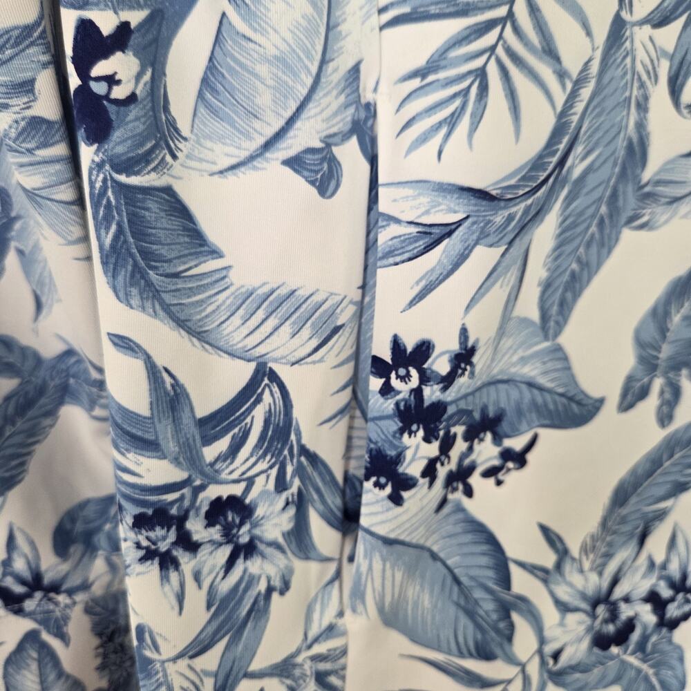 Tommy‎ Bahama Golf Womens Blue Floral 1/2 Zip Pullover Performance Size Small - Picture 7 of 7